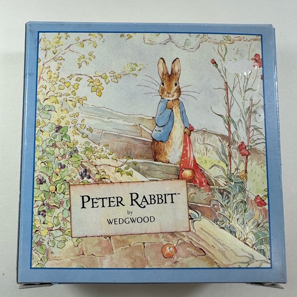 WEDGWOOD Peter Rabbit Child Birthday Cereal Oatmeal Bowl 1996 NEW in Box - Picture 9 of 9